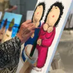 Thumbnail of http://Online%20workshop%20dikke%20dames%20schilderen,%20online%20bedrijfsuitje,%20coronaproof%20uitje,%20online%20workshop%20Utrecht