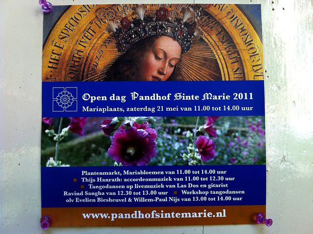 Een oase in de stad. En morgen extra magisch met Mariabloemen en muziek.