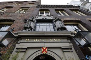 Voorgevel stadskasteel Oudaen in Utrecht